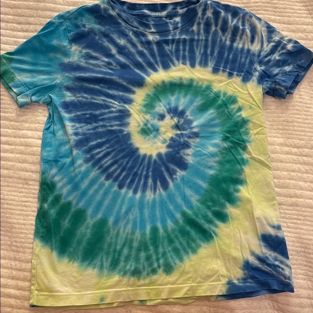 Land’s End tie dye T shirt kids size M 8